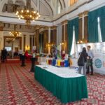 View of exhibition stands